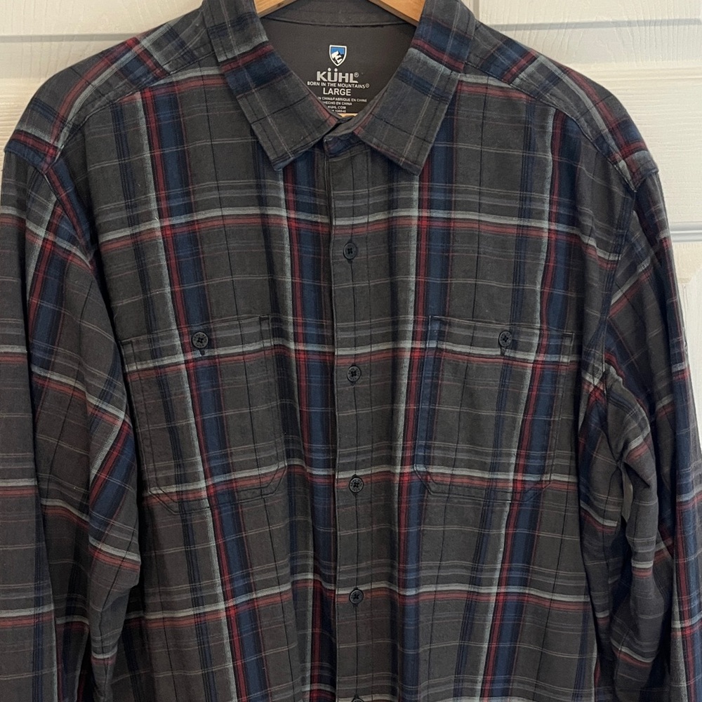 Kuhl Fugitive Flannel, Men’s Large NWT Red